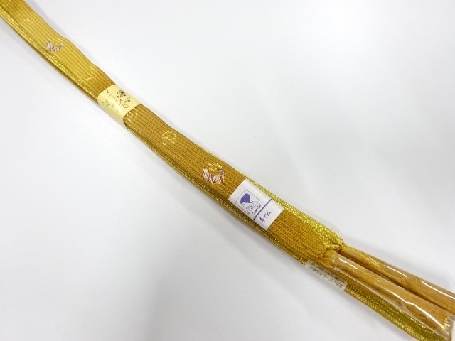 JAPANESE KIMONO / UNUSED KOREI HAND-TIED OBIJIME